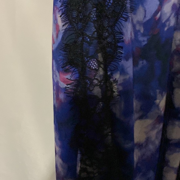 NWT BELLE BADGLEY MISCHKA DRESS SIZE 12 HALTER  STYLE LACE BOHEMIAN CLASSY DRESS - Picture 7 of 12